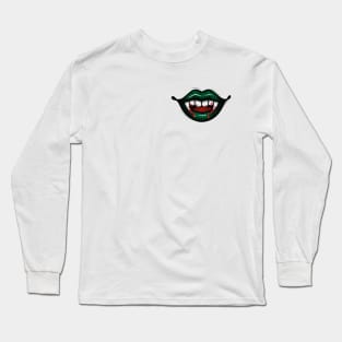 Green vampire lips Long Sleeve T-Shirt